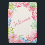 Stilvolle Aquarellmalerei Personalisiert iPad Pro Cover<br><div class="desc">Stilvolle florale Aquarellmalerei Personalisierte iPad-Abdeckung</div>