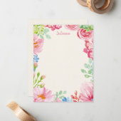 Stilvolle Aquarellmalerei Personalisiert Mitteilungskarte (Vorderseite/Rückseite Beispiel)