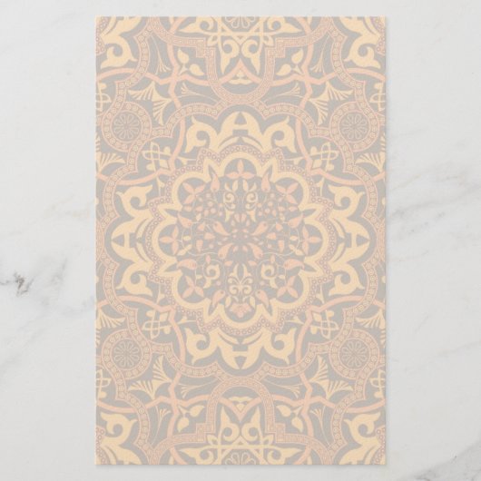 Stilvolle arabische Ornamente Briefpapier (Vorderseite)