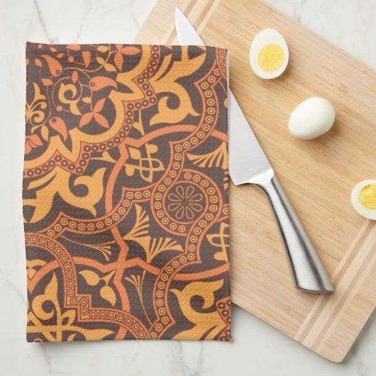 Stilvolle arabische Ornamente Handtuch (Viertel Falte)