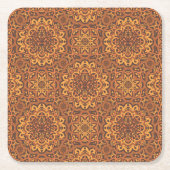 Stilvolle arabische Ornamente Rechteckiger Pappuntersetzer (Vorderseite)