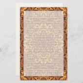 Stilvolle arabische Verzierung Briefpapier (Vorne/Hinten)