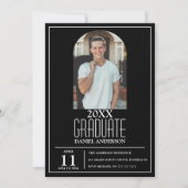 Stilvolle Arch Foto Abschluss Einladung (Vorderseite)