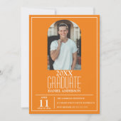 Stilvolle Arch Foto Abschluss Einladung (Vorderseite)