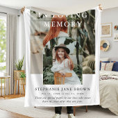Stilvolle Arch Foto Collage in Love Memory Fleecedecke