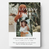 Stilvolle Arch Foto Collage in Love Memory Fotoplatte (Vorderseite)