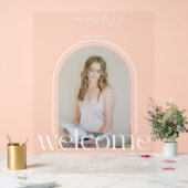 Stilvolle Arch Foto Welcome Graduation Party Acrylschild (Hochzeit)