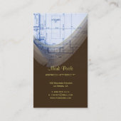 Stilvolle Architektur Entfernen von Visitenkarten Visitenkarte (Rückseite)