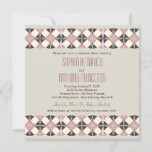 Stilvolle Art Deco Band Probe Dinner Hochzeit Einladung (Vorderseite)