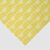 Stilvolle Art-Deco-Schmetterling - gelb und weiß Seidenpapier (Ausschnitt)