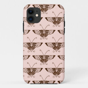 Stilvolle Art Deco Schmetterling - Schokolade und Case-Mate iPhone Hülle