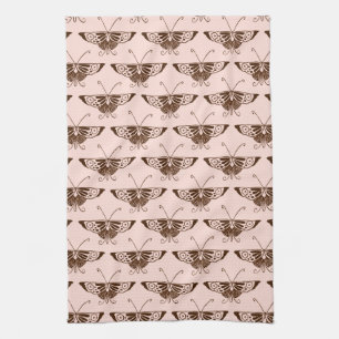 Stilvolle Art Deco Schmetterling - Schokolade und Handtuch