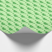 Stilvolle Art-Deco-Schmetterling - smaragdgrün Geschenkpapier (Ecke)