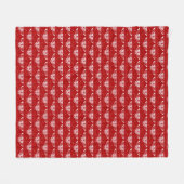 Stilvolle Art-Deco-Schmetterlinge - dunkelrot und Fleecedecke (Vorderseite (Horizontal))