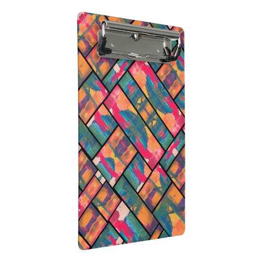 Stilvolle Art Paint Mini Klemmbrett (Schrägansicht)