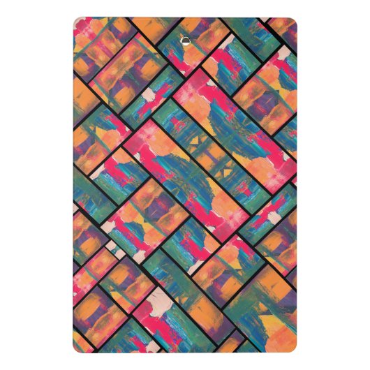 Stilvolle Art Paint Mini Klemmbrett (Rückseite)