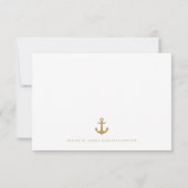 Stilvolle Auswahl an Nautical Wedding RSVP Card Ma (Rückseite)