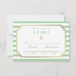 Stilvolle Auswahl an Nautical Wedding RSVP Card Ma Karte