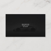 Stilvolle AutomobilVisitenkarte Visitenkarte (Rückseite)