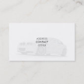 Stilvolle AutomobilVisitenkarte Visitenkarte (Rückseite)