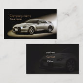 Stilvolle AutomobilVisitenkarte Visitenkarte (Vorne/Hinten)