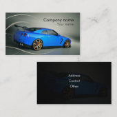 Stilvolle AutomobilVisitenkarte Visitenkarte (Vorne/Hinten)
