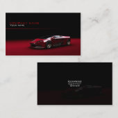 Stilvolle AutomobilVisitenkarte Visitenkarte (Vorne/Hinten)