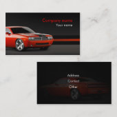 Stilvolle AutomobilVisitenkarte Visitenkarte (Vorne/Hinten)