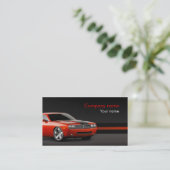 Stilvolle AutomobilVisitenkarte Visitenkarte (Stehend Vorderseite)