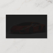 Stilvolle AutomobilVisitenkarte Visitenkarte (Rückseite)