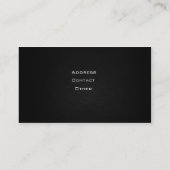 Stilvolle AutomobilVisitenkarte Visitenkarte (Rückseite)