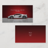 Stilvolle AutomobilVisitenkarte Visitenkarte (Vorne/Hinten)