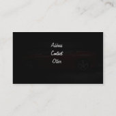 Stilvolle AutomobilVisitenkarte Visitenkarte (Rückseite)