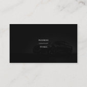 Stilvolle AutomobilVisitenkarte Visitenkarte (Rückseite)