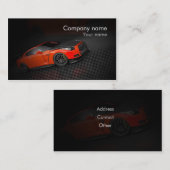 Stilvolle AutomobilVisitenkarte Visitenkarte (Vorne/Hinten)