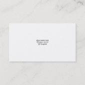 Stilvolle AutomobilVisitenkarte Visitenkarte (Rückseite)