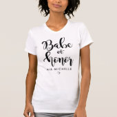 Stilvolle Babe aus Ehrenschwarz-Weiß-T - Shirt (Vorderseite)