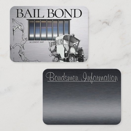 Stilvolle Bail-Bail-Bail-Visitenkarte Visitenkarte (Vorne/Hinten)