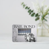 Stilvolle Bail-Bail-Bail-Visitenkarte Visitenkarte (Stehend Vorderseite)