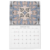 Stilvolle bali Batik Muster Fantasy Art Designs Kalender (Feb 2026)