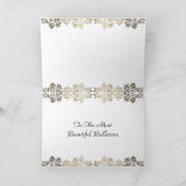 Stilvolle Ballerina Personalisiert Foto Collage Ca Karte (Innenseite)