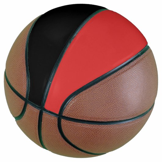 Stilvolle Bank und Red Custom Sports Basketball (angewinkelt)