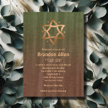 Stilvolle Bar Mitzvah Holzwolle Kopper Star Einladung<br><div class="desc">Bar Mitzvah und Bat Mitzvah laden Sets von Umua entworfen ein. Gedruckt und ausgeliefert von Zazzle oder seinen Partnern.</div>
