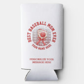 Stilvolle BASEBALL MAMA Individuelle Name Mutterta Selters Dosenkühler (Rückseite)