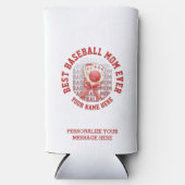 Stilvolle BASEBALL MAMA Individuelle Name Mutterta Selters Dosenkühler (Vorderseite)
