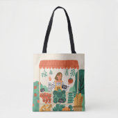 Stilvolle Bauer Markt Ökologisches Lebensmittelges Tasche (Vorderseite)