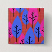 Stilvolle Bäume Button (Vorderseite)