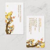 Stilvolle Bäume Massage Therapist Visitenkarte (Vorne/Hinten)