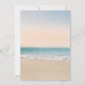 Stilvolle Beach Bridal Dusche Einladung (Rückseite)