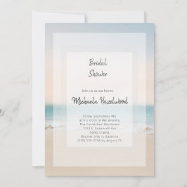 Stilvolle Beach Bridal Dusche Einladung
